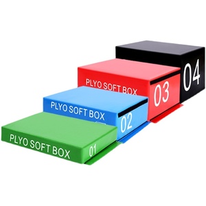 4 In 1 Gym Equipment PVC Soft Plyometric Jump Boxes For Fitness For Home Or Commercial Gyms