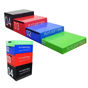XZH Sport Exercise Soft Jump Box Strength Training 3 in 1 Plyometric Box