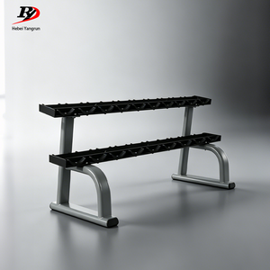 Commercial Dumbbell Rack 2 Tier 10 Pair Storage Stand