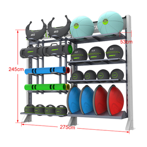 Commercial Multi Function Wall Gym Ball Storage Rack