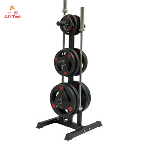 Factory-direct High Barbell Plate Rack For Bar Weight-plate Storage Stand Gym-quality Dumbbell-plate Organizer Foldable