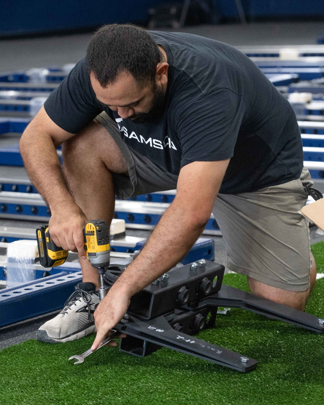 On-site installation and setup of custom commercial power racks