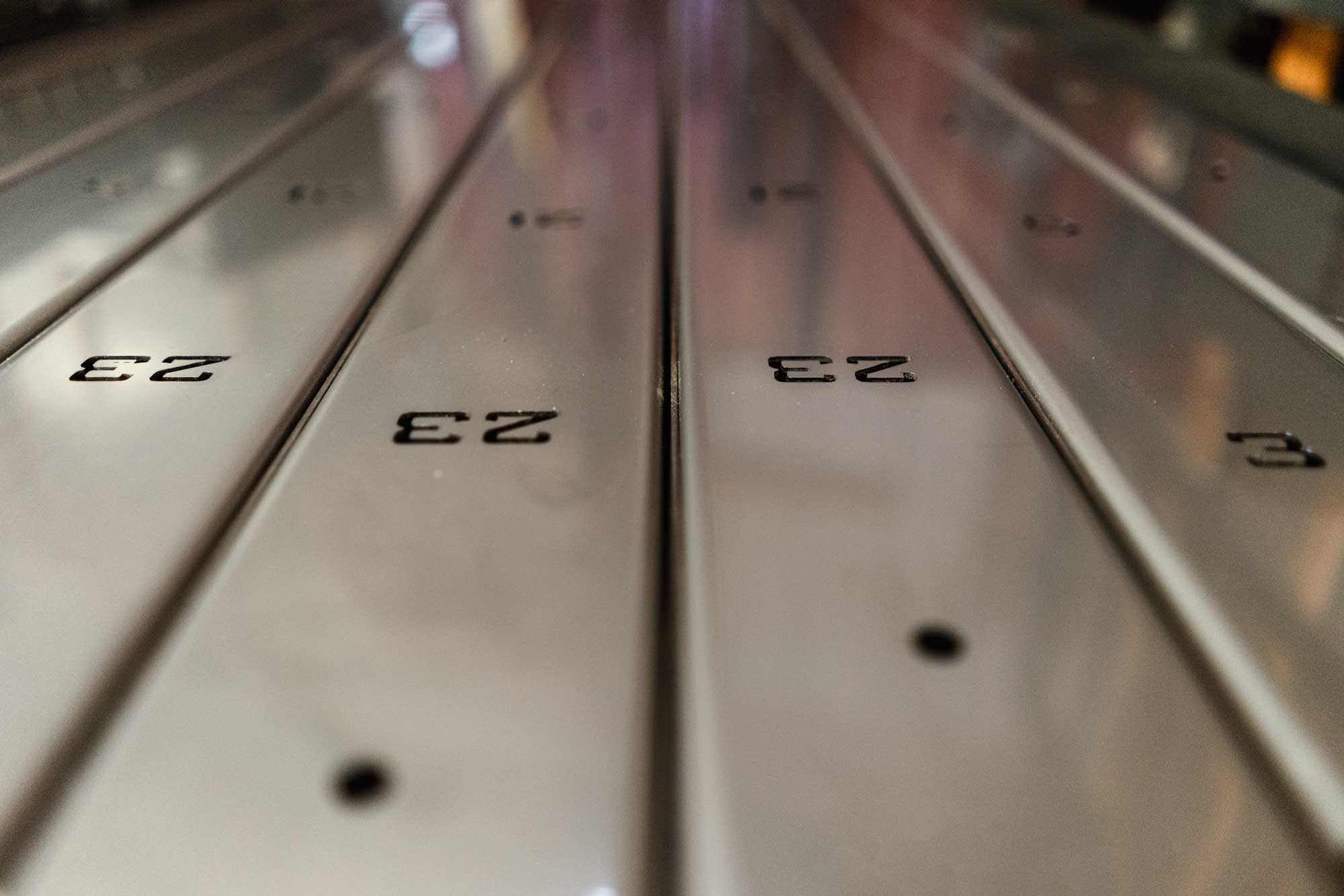 Mirror polished 304 stainless steel upright adjustment components