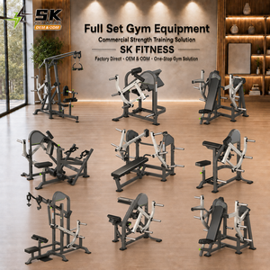 SK Commercial Plate Loaded Machines Full Set Gym Equipment Package