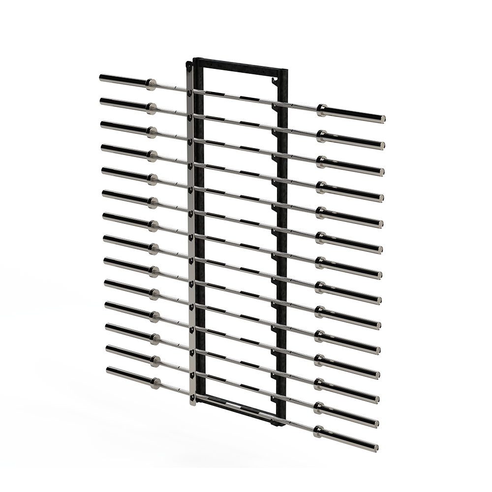 Horizontal Wall Bar Rack with Lock Up